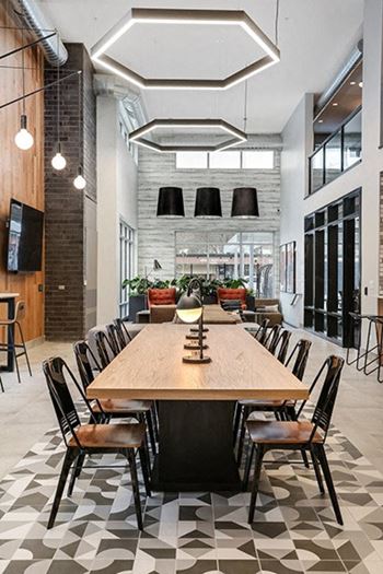 Co-working space and community room
